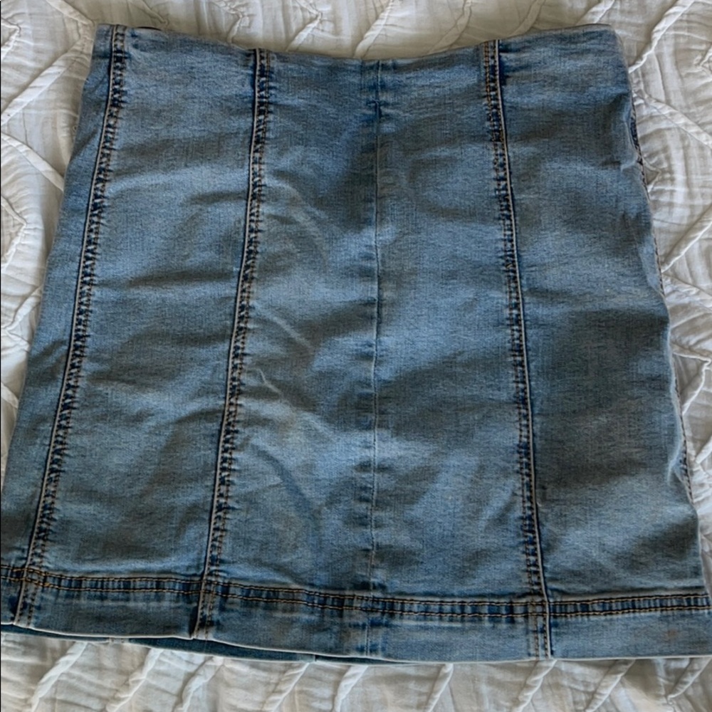 Free People Inspired Jean Skirt | S